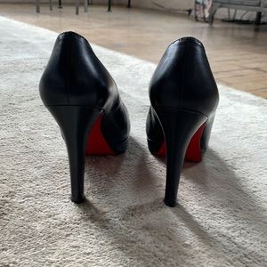Christian Louboutin stacked heel